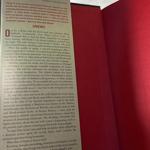 Crucible (Sigma Force Series, Book 14) by James Rollins, 1st Edition - Picture 4 of 6